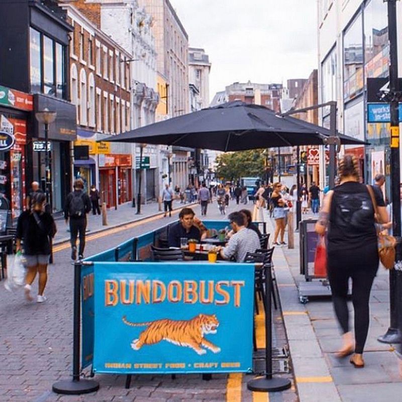 CAFÉ Barrier Absperrbanner Schwarz